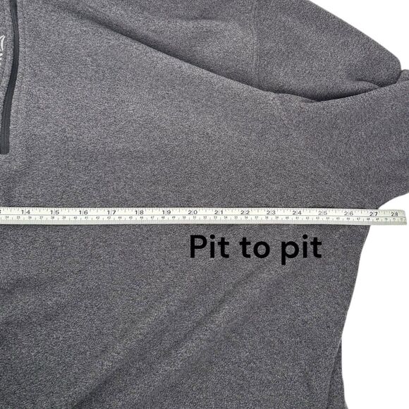 REEBOK Fleece 1/4 Zip Delta Canton Training Jacket GRAY 2XL 100 - Picture 11 of 12